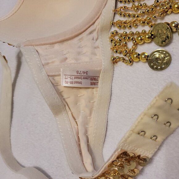 Yellow belly dancing outfit - Picture 5 of 16